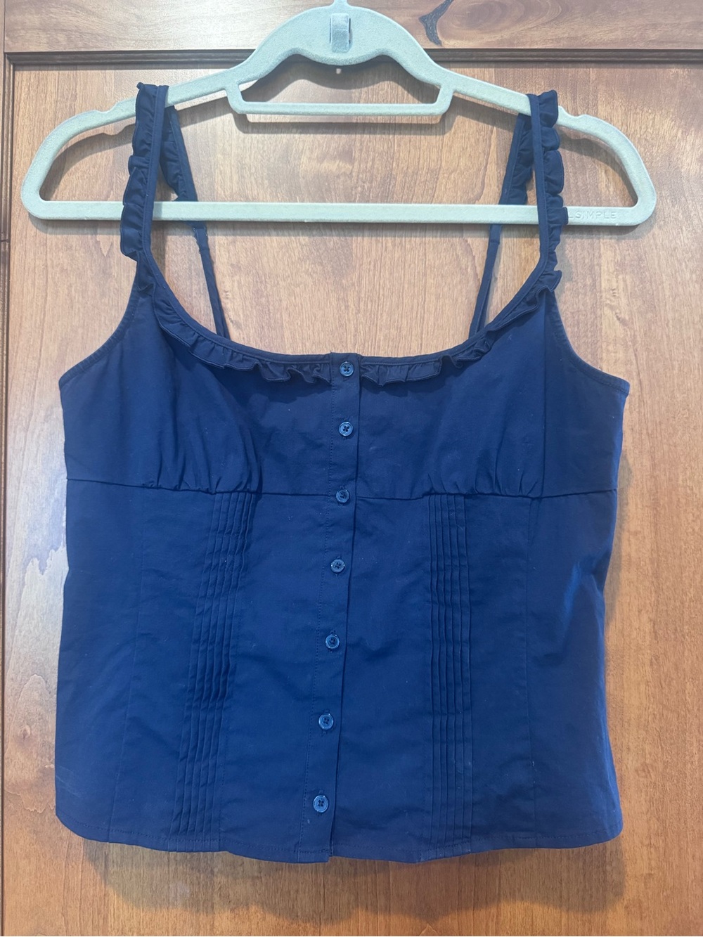 Aritzia x Sunday Best Gumdrop Peplum Top in Admiral - Picture 4 of 7